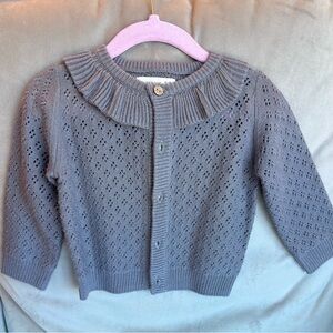 Quincy Mae Ruffle Collar Cardigan